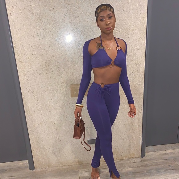 2 piece halter pants set - Picture 2 of 2